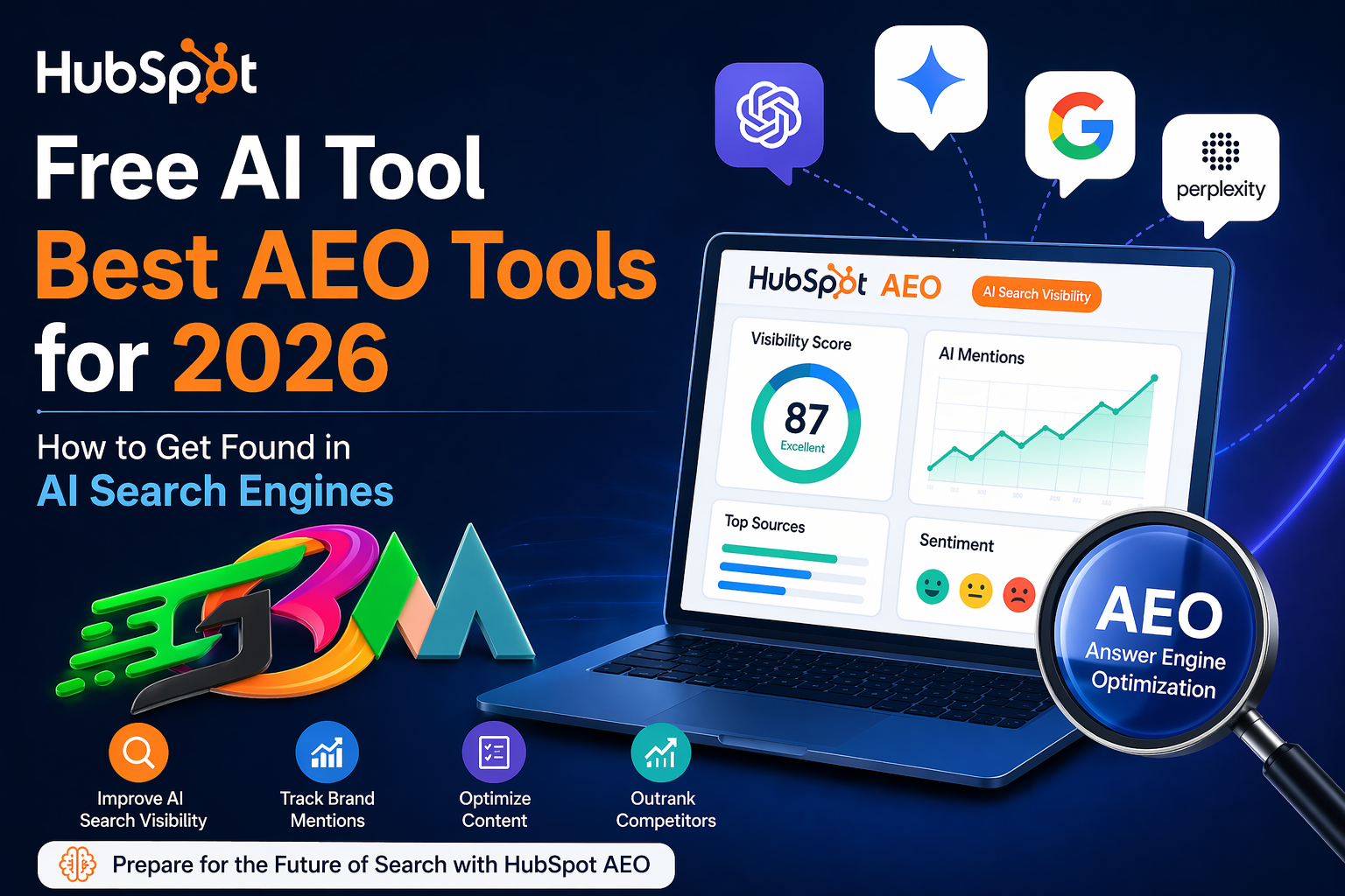 HubSpot Free AI Tool Best AEO Tools for 2026 to Improve AI Search Visibility
